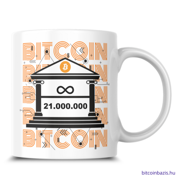 21 millió bitcoin bögre