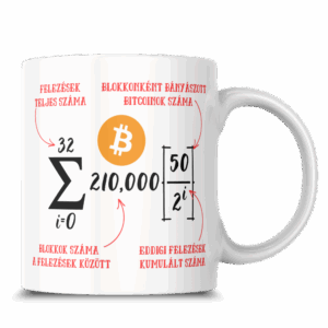 Bitcoin bögre egyedi grafikával