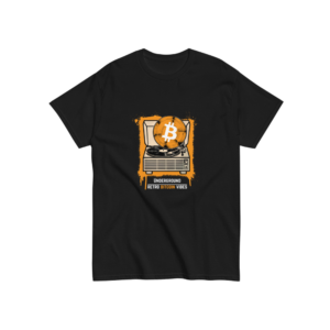 retro bitcoin vibes unisex póló