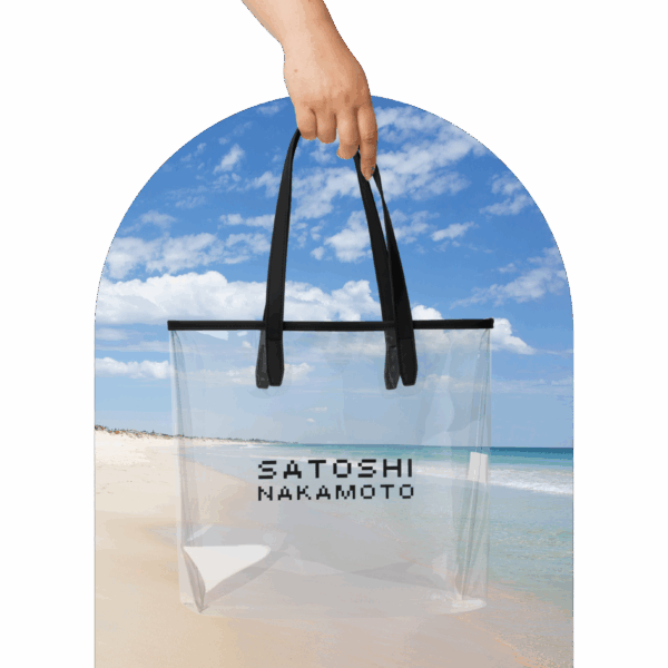 satoshi strandtáska, satoshi beach bag