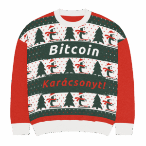 Bitcoin Karácsonyt! pulóver